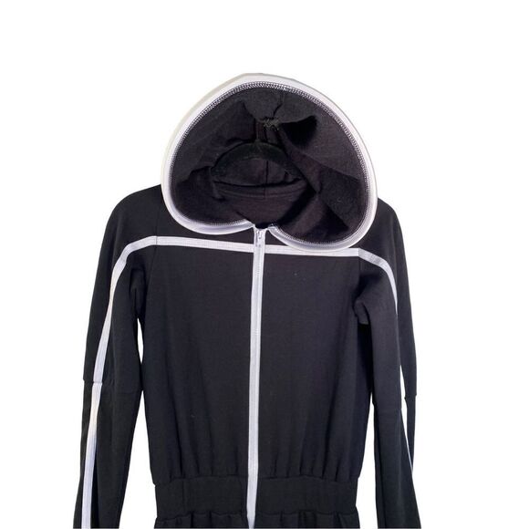 Revolution, dancewear, blackout, hooded, women’s one piece full zip, jumpsuit, s - Picture 5 of 6